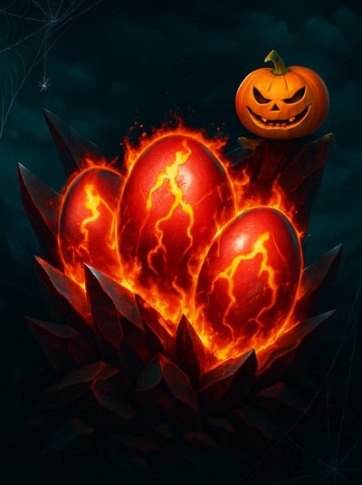 Sizzling Eggs Halloween Edition